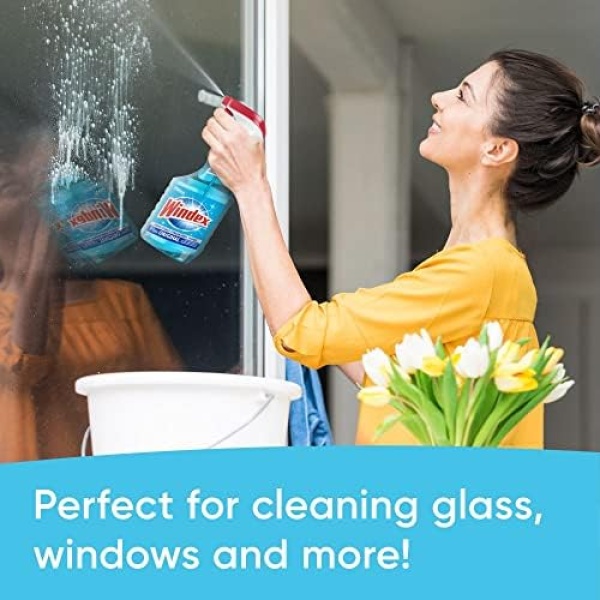 Windex Original Blue Glass and Window Cleaner, Bottles Made from 100% Recycled - Image 4