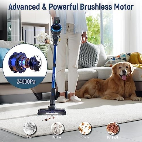 FABULETTA Cordless Vacuum Cleaner, 6-in-1 Stick Vacuum Cleaner with Led Display - Image 2