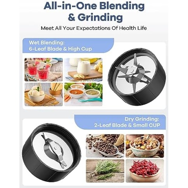 Smoothie Blender, Ganiza Blenders for Smoothies with 15-Piece Blender and - Image 2