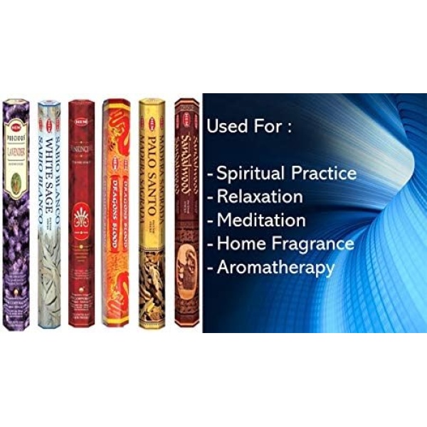 Hem Incense Sticks | 6 Boxes X 20 Sticks Each |Lavender,White Sage - Image 2
