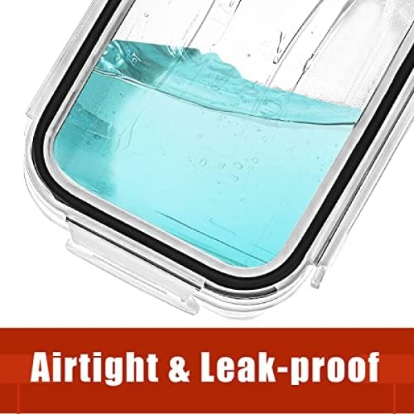 PRAKI 30 Pack Airtight Food Storage Containers for Kitchen Pantry Organizers - Image 3