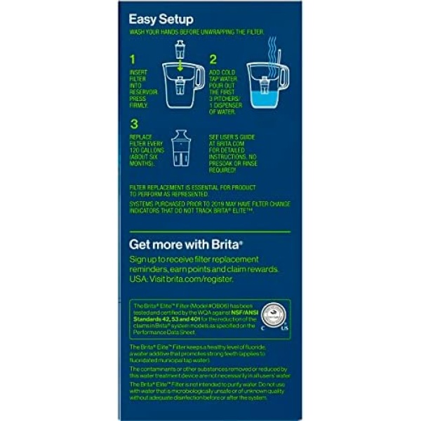 Brita Elite Water Filter, Advanced Carbon Core Technology Replacement Filter - Image 10