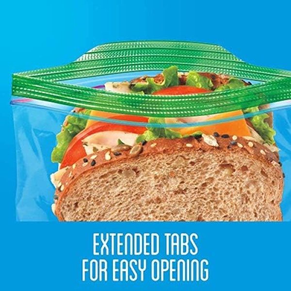 Ziploc Snack and Sandwich Bags for On-the-Go Freshness, Grip 'n Seal Technology - Image 7