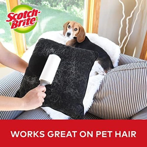Scotch-Brite Lint Roller, 2 Pack, 60 Sheets/Roller, Refillable Lint Brush - Image 5