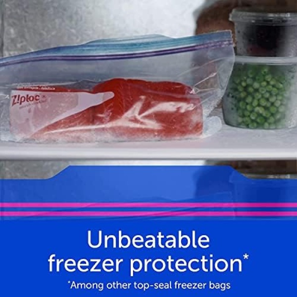 Ziploc Large Food Storage Freezer Bags, Grip 'n Seal Technology for Easier Grip - Image 10