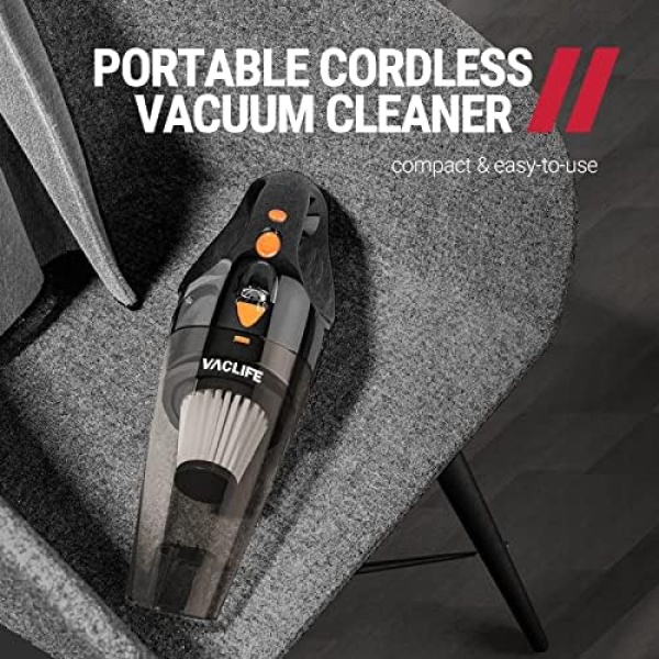 VacLife Handheld Vacuum, Car Vacuum Cleaner Cordless Rechargeable, Mini Portable - Image 2