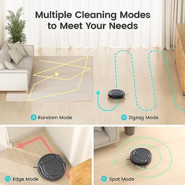 Lefant Robot Vacuums, 2200Pa Strong Suction, 120mins Runtime, Self-Charging - Image 2