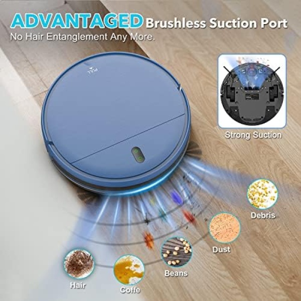 ZCWA Robot Vacuum Cleaner, Robotic Vacuum and Mop Combo Compatible - Image 6