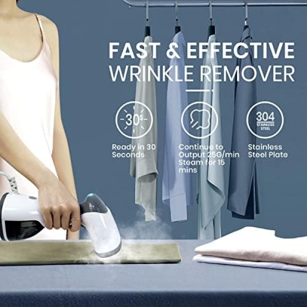 Steamer for Clothes, Kolohoso 1500W Fast Heat Up Handheld Garment Steamer - Image 5