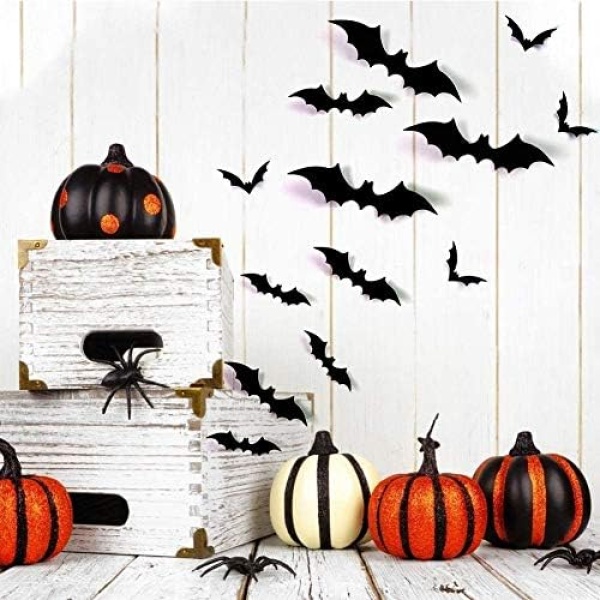 Halloween 3D Bats Decoration, DIY Scary Wall Bats Wall Decal Wall Stickers 4 - Image 4