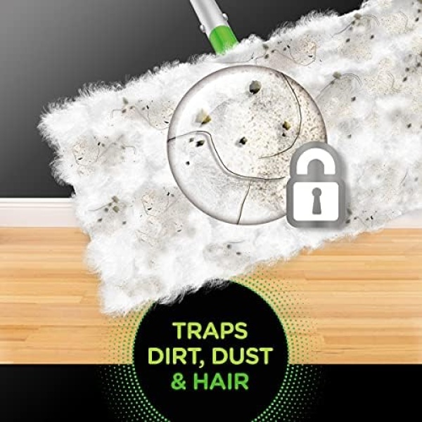 Swiffer Sweeper Dry Dust Mop Refills, Heavy Duty Dusters for Cleaning, - Image 2