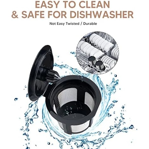 Reusable K Cups, 6 Pack Universal Fit Reusable Coffee Filters with Food Grade - Image 5
