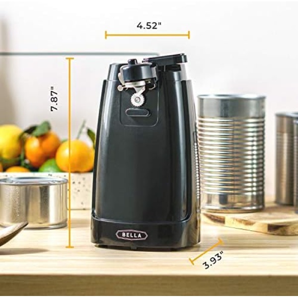 BELLA Electric Can Opener and Knife Sharpener, Multifunctional Jar and Bottle - Image 7