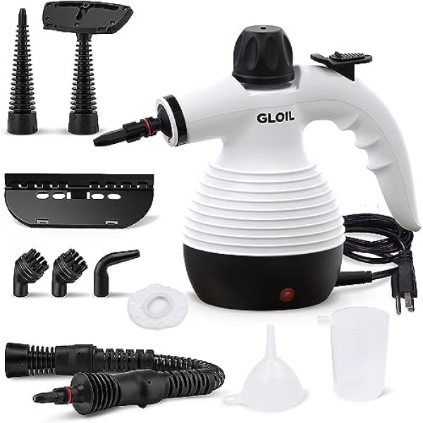 GLOIL Handheld Steam Cleaner, Steamer for Cleaning, Multipurpose Portable Steam