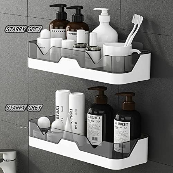 WeshyiGo 2-Pack Shower Caddy, Separable Shower Organizer with 4 Hooks - Image 4