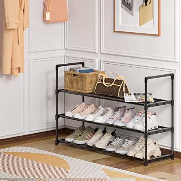 Shoe Rack for Closet Sturdy Shoe Storage Metal Shoe Rack Organizer for Entryway - Image 9