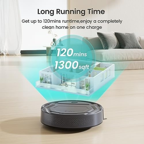 Lefant Robot Vacuums, 2200Pa Strong Suction, 120mins Runtime, Self-Charging - Image 4