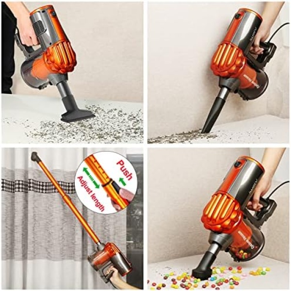 iwoly V600 Vacuum Cleaner Corded Bagless Stick and Handheld Vacuum - Image 3