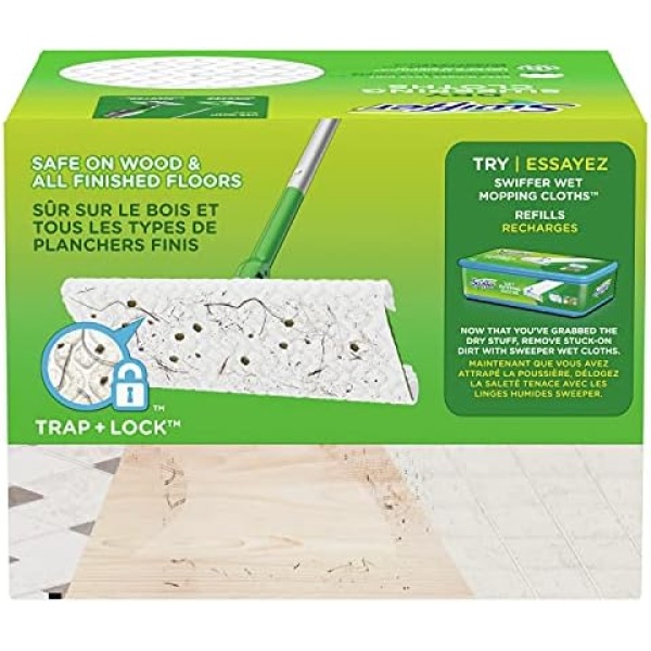 Swiffer Sweeper Dry Dust Mop Refills, Dusters for Cleaning, Gain Scent, 32 Count - Image 2