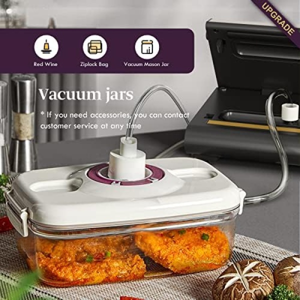Mesliese Vacuum Sealer Machine Powerful 90Kpa Precision 6-in-1 Compact Vacuum - Image 5