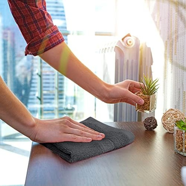 Utopia Towels - Premium Washcloth Set (12 x 12 Inches) 600 GSM 100% Cotton Face - Image 4
