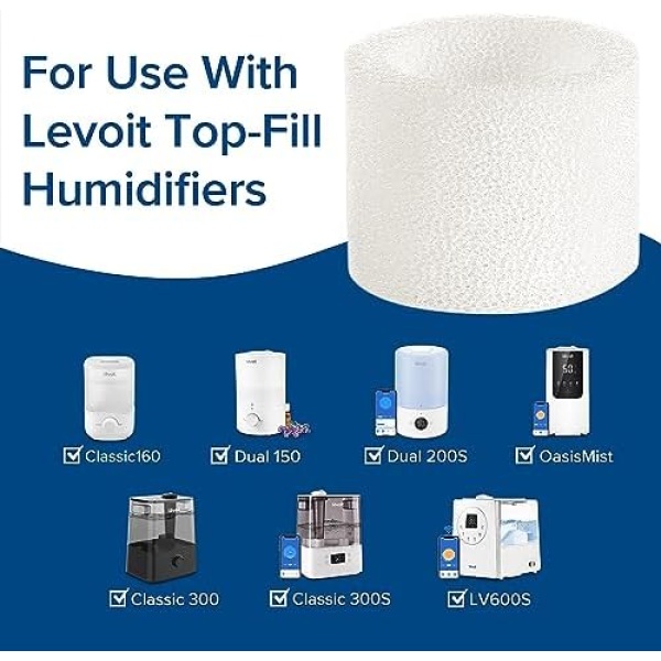 LEVOIT 10-Pack Humidifier Replacement Filters, Capture Fine Particles in Water - Image 5