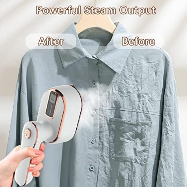 Portable Iron Steamer for Clothes, Compact Travel Size Mini Steamer - Image 5