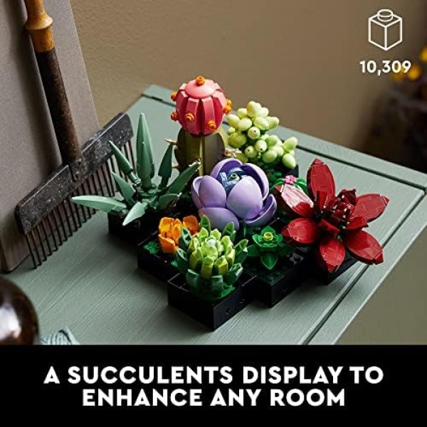 LEGO Icons Succulents 10309 Artificial Plants Set for Adults, Home Decor - Image 2