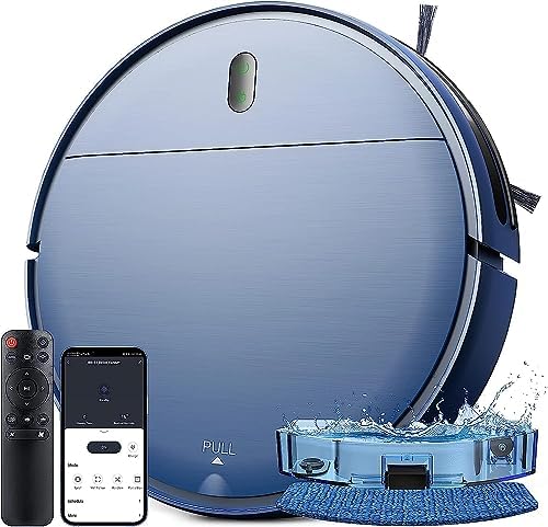 Robot Vacuum and Mop Combo, Robotic Vacuum Cleaner with Schedule