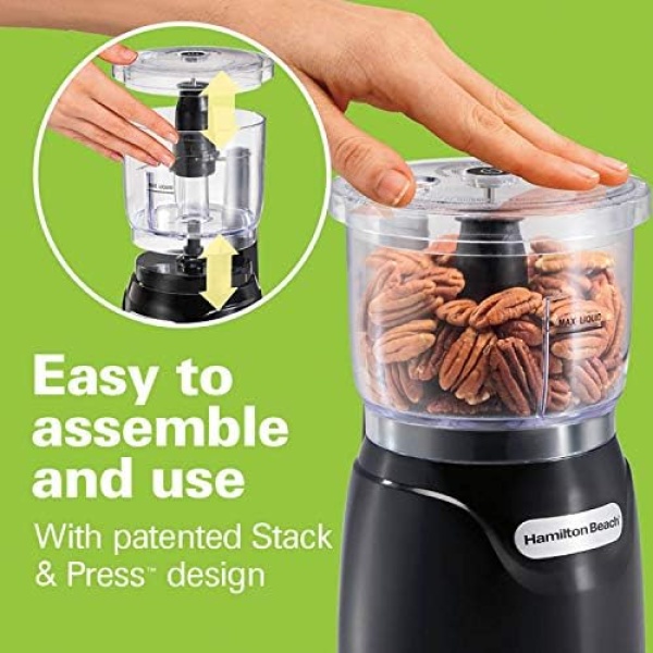 Hamilton Beach Electric Vegetable Chopper & Mini Food Processor, 3-Cup - Image 2