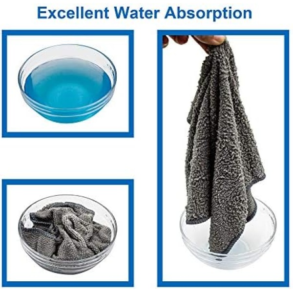 FIXSMITH Microfiber Cleaning Cloth - Pack of 8, Size: 12 x 16 in, - Image 3