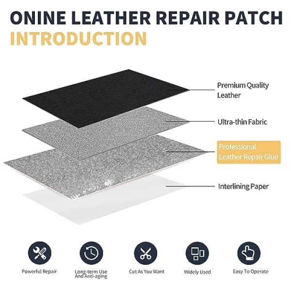 Leather Repair Patch，Leather Repair Tape, 3 x 60 inches Leather Repair Patch - Image 2