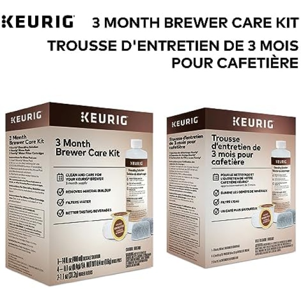 Keurig 3-Month Brewer Maintenance Kit, Includes Descaling Solution, Water Filter - Image 2