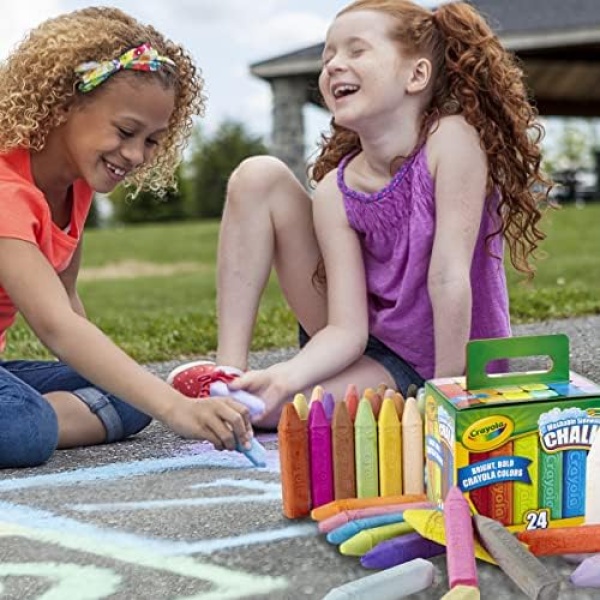 Crayola 24-Count Sidewalk Chalk Washable Toy Kit - Image 5