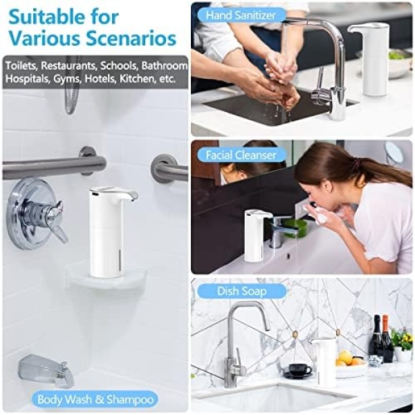 YIKHOM Automatic Liquid Soap Dispenser, 15.37 oz/450mL Soap Dispenser - Image 6