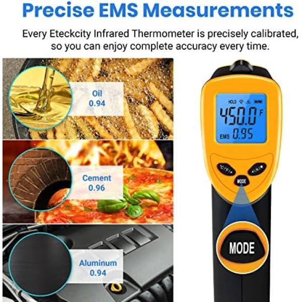 Etekcity Lasergrip 1080 Laser Thermometer Digital Infrared Thermometer - Image 4