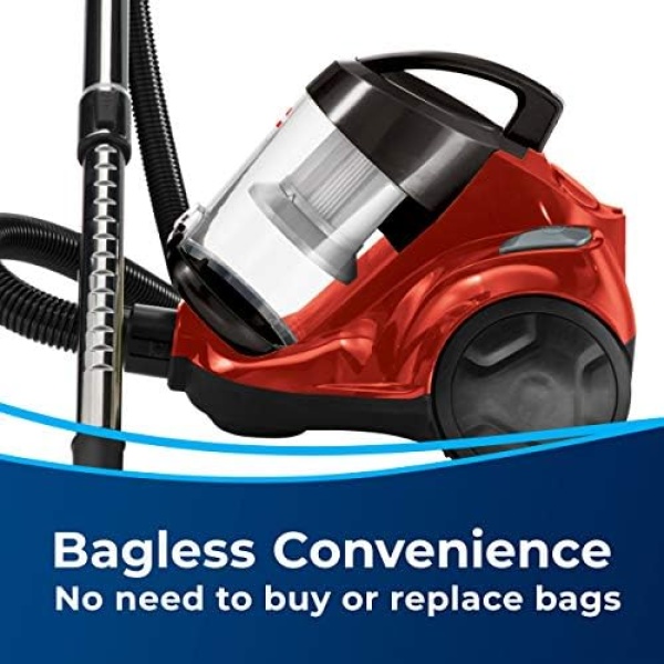 Bissell - Canister Vacuum Cleaner - Zing Bagless - Lightweight Compact - Image 2