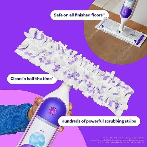 Swiffer PowerMop Multi-Surface Mopping Pad Refills for Floor Cleaning, 10 Count - Image 7