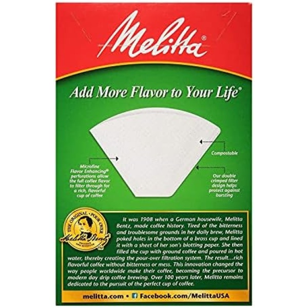 Melitta Cone Coffee Filters White No. 4 100 Count - Image 5