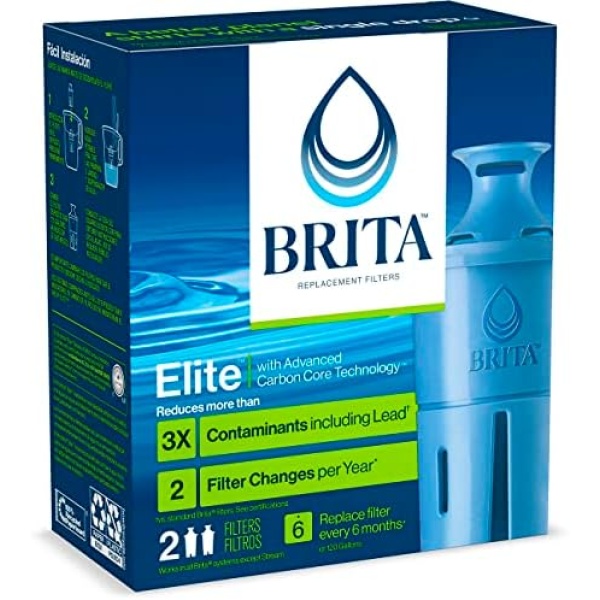 Brita Elite Water Filter, Advanced Carbon Core Technology Replacement Filter - Image 9
