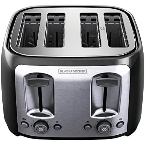 BLACK+DECKER Toaster, 4 Slice, Extra Wide Slots for Bagels and Artisan Breads - Image 7