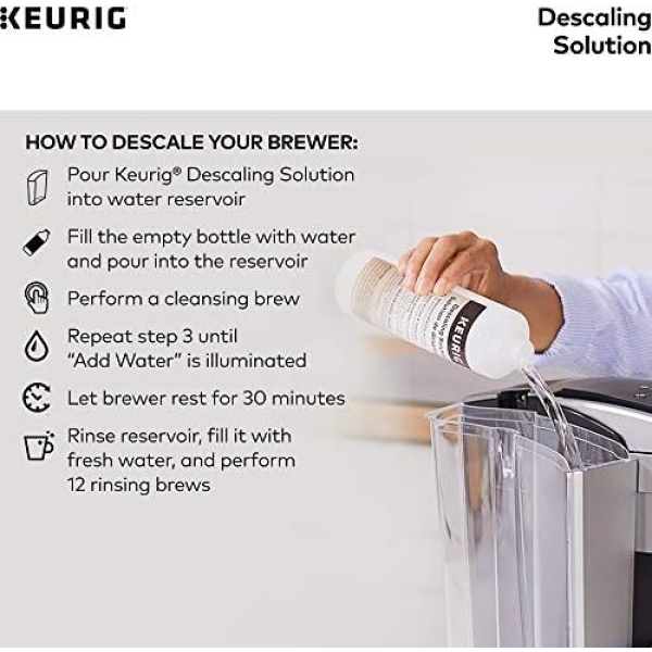 Keurig Brewer Cleaner Includes 14 oz. Descaling Solution, Compatible Classic/1.0 - Image 3