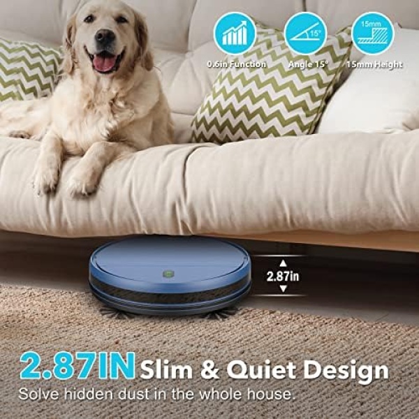 ZCWA Robot Vacuum Cleaner, Robotic Vacuum and Mop Combo Compatible - Image 3