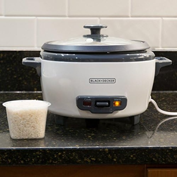 BLACK+DECKER 2-in-1 Rice Cooker & Food Steamer - 6-Cup Capacity, Automatic Keep - Image 9