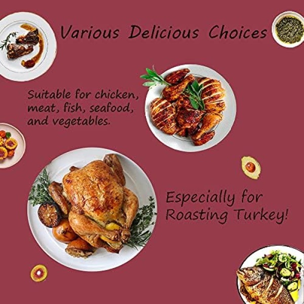 10 Counts Oven Bags Turkey Size | Cooking Roasting Bags Large Size(22×24Inch) - Image 7