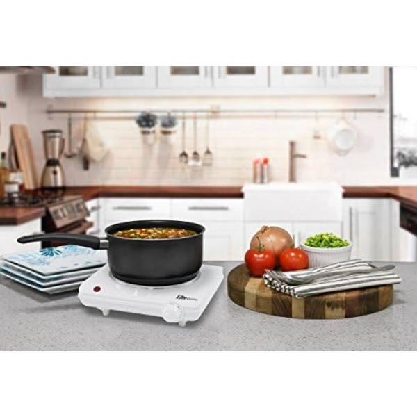 Elite Gourmet Countertop Coiled, Electric Hot Burner, Temperature Controls - Image 5