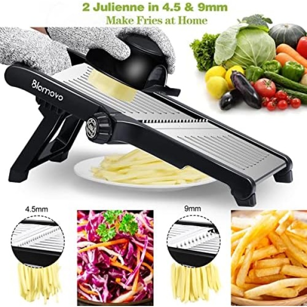 Mandoline Slicer, Vegetable Mandolin Slicer for Kitchen, Adjustable Thickness - Image 4