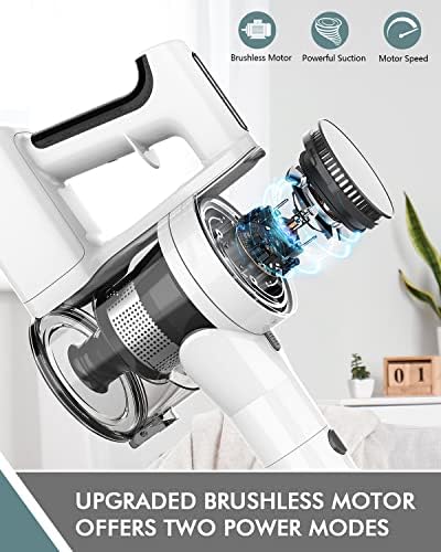 Fykee Cordless Vacuum Cleaner, 80,000 PRM Cordless Vacuum with Brushless Motor - Image 3
