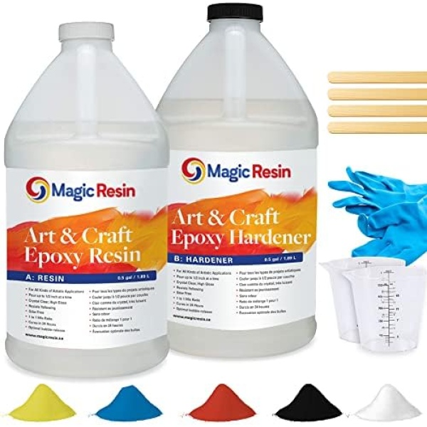 Epoxy Resin Kit for Art & Craft | 1 Gallon (3.78 L) | UV Resistant & Odorless