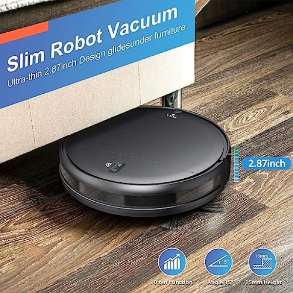 Robot Vacuum and Mop Combo, WiFi/App/Alexa, Robotic Vacuum Cleaner - Image 6